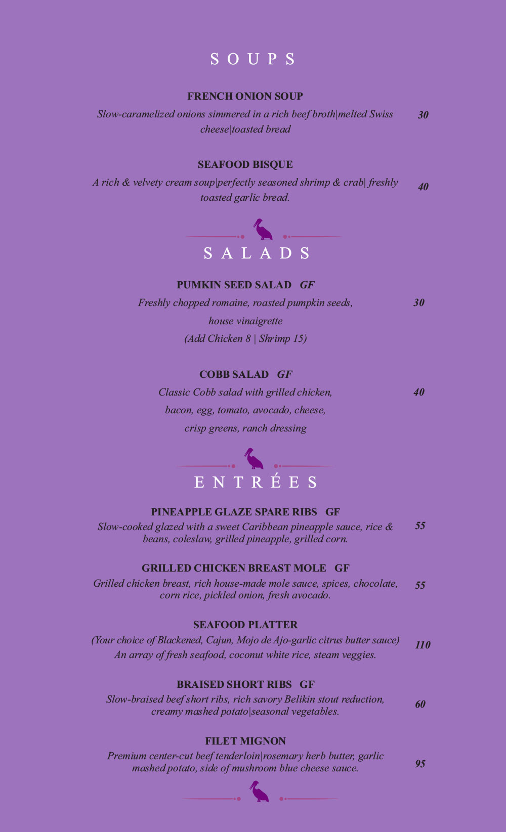 Menu Page 2